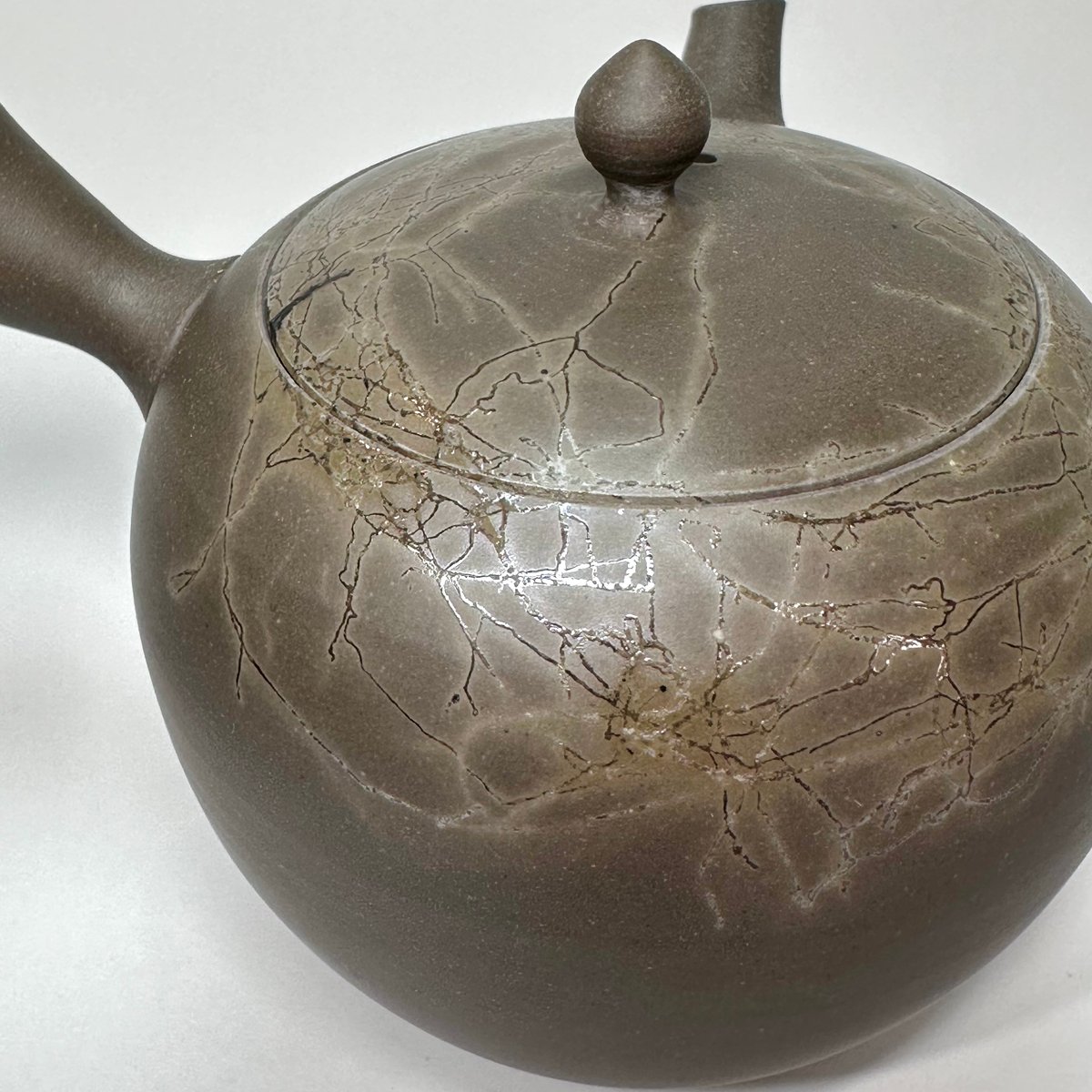 T08167 水野守山 窯変砂金天目碗 271g：真作