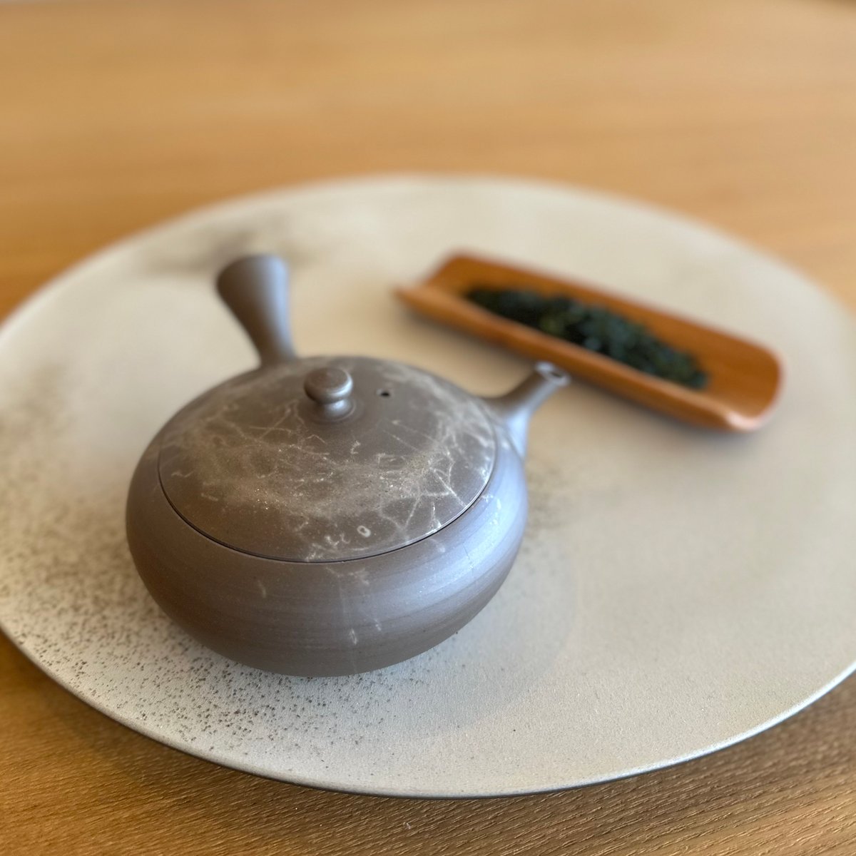 山口歴✖️YOON HYUP 限定30個　お香立て（陶器） Japanese Kyusu - 水野博司 Mizuno Hiroshi - Mogake Yakishime