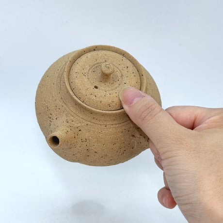 北條 Hokujo 白泥南蛮 茶注 木箱付　ST0943