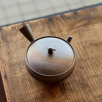 水野陽景 Yokei Mizuno  窯変焼締 平袋型小茶注　ST1128