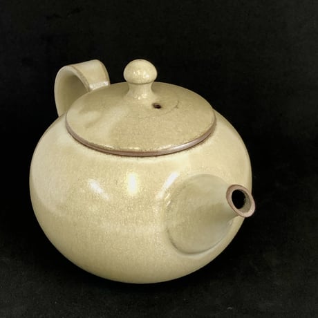 千葉光広 Mitsuhiro Chiba チタン釉 印籠蓋 後手急須　ST0217
