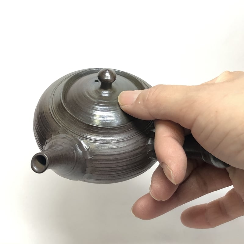 吉川雪堂 Setsudo Yoshikawa 窯変 筋挽き 急須 ST0111 | TOKON