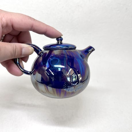 都築豊 Yutaka Tsuzuki 艶急須 後手 蒼玉（サファイア）ST0592
