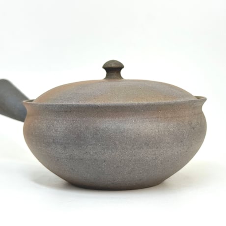 水野陽景 Yokei Mizuno  窯変 焼締 平袋 茶注 小　ST1017
