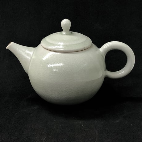 千葉光広 Mitsuhiro Chiba 灰釉 印籠蓋 後手急須　ST0187