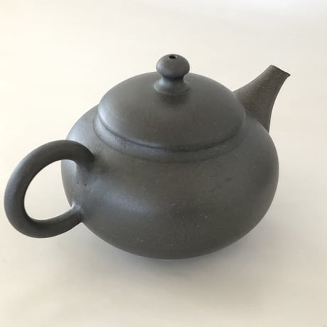 千葉光広 Mitsuhiro Chiba 黒 印籠蓋 後手急須　ST0004