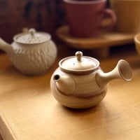 吉川雪月 Setsugetsu Yoshikawa 焼締 火襷茶注　ST1049