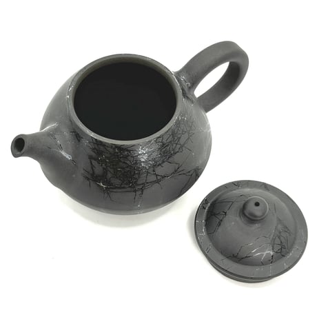北條 Hokujo 黒藻掛け茶注 木箱入　ST0809