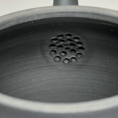 伊藤雅風 Gafu Ito 黒マット 印籠蓋 後手急須　ST0164