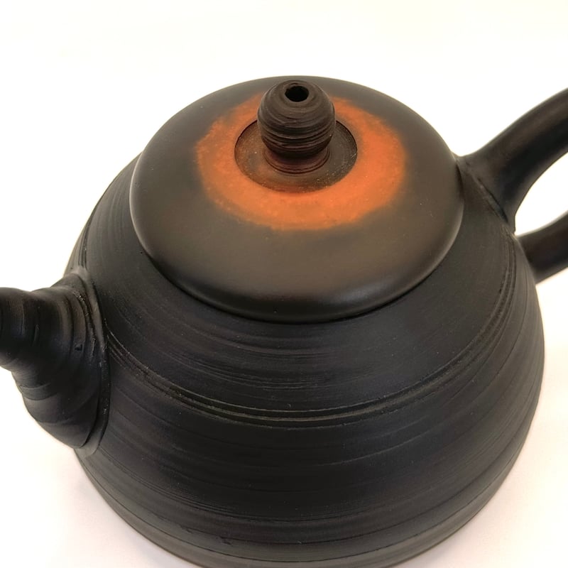 村越風月 Fugetsu Murakoshi 窯変茶銚【日本煎茶工芸展入選作