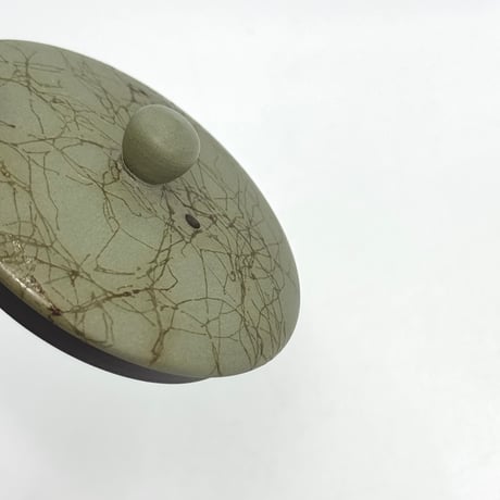片山白山 Hakusan Katayama 緑泥 窯変藻掛け 急須　ST0897