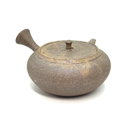 小俣冠丞 Kanjo Omata  焼締藻掛茶注（平丸）　ST1021