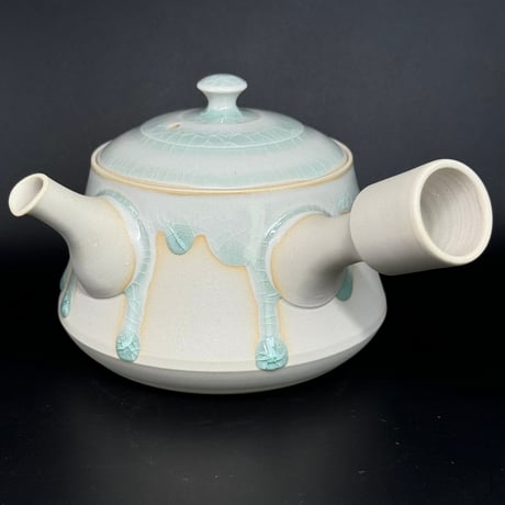 藤田德太 Tokuta Fujita 灰青磁 釜型急須　ST0734