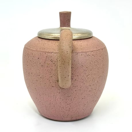 甚秋  伊藤成二  Jinshu  Seiji Ito  桜色 銀蓋 後手急須 　ST0726
