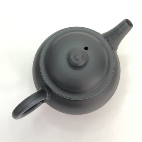 伊藤雅風 Gafu Ito 黒マット 印籠蓋 後手急須　ST0165