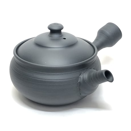 伊藤雅風 Gafu Ito 黒泥 マット 筋挽き 急須　ST0100