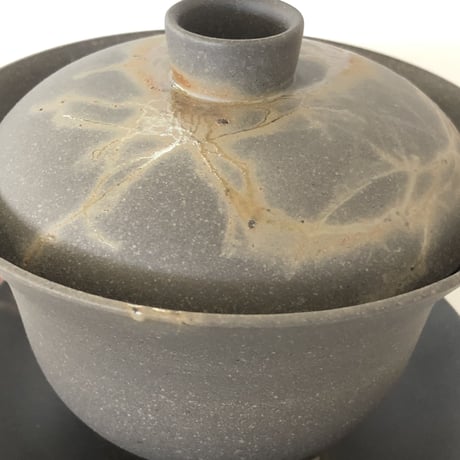 伊藤雅風 Gafu Ito 藻掛け 蓋碗 L 皿付　ST0010