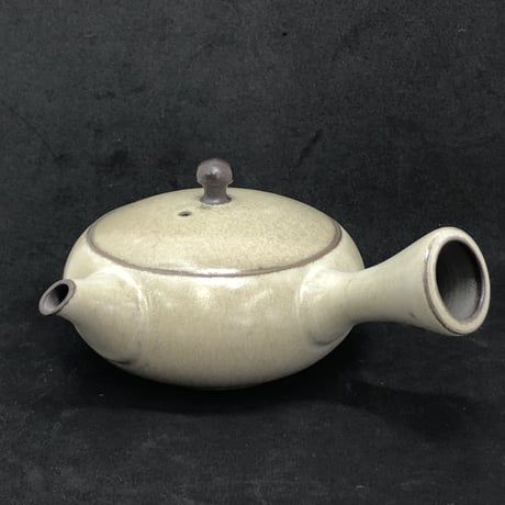 千葉光広 Mitsuhiro Chiba チタン釉  平丸急須　ST0574