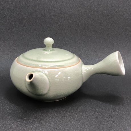 千葉光広 Mitsuhiro Chiba 灰釉  平丸急須　ST0552