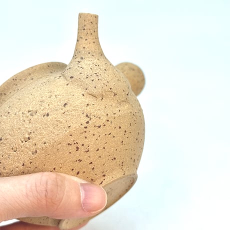 北條 Hokujo 白泥南蛮 茶注 木箱付　ST0943