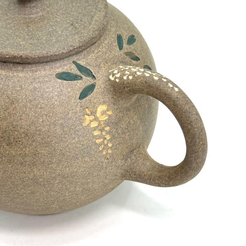 都築青峰 Seiho Tsuzuki 焼締 藤 後手急須 ST0878 | TOKONAME