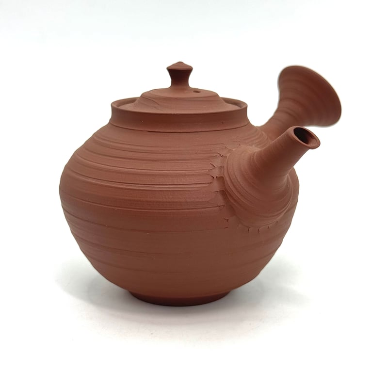 中川貴了 Takanori Nakagawa 本朱泥 急須 ST0887 | TOKONAME