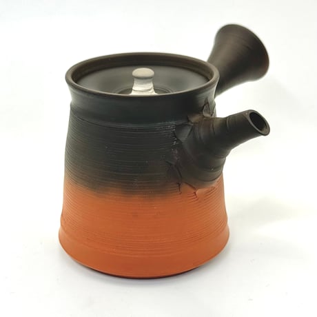 村越風月 Fugetsu Murakoshi 糸目窯変茶注 木箱入　ST0731