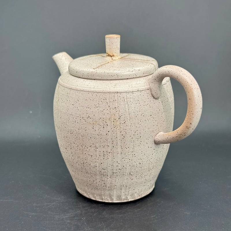 甚秋 伊藤成二 Jinshu Seiji Ito 白 藻掛け 切立 後手急須 ST0