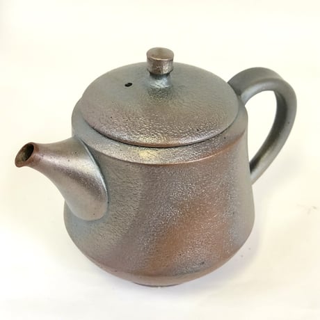千葉光広 Mitsuhiro Chiba 焼き締め  窯変 ノタ打ち 後手急須　ST0299