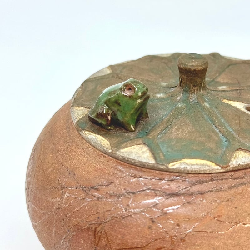 土平栄一 Eiichi Tsuchihira 藻掛け 急須 (無事カエル) ST1029 |