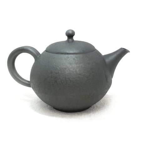 千葉光広 Mitsuhiro Chiba 鉄化粧 駒型 印籠蓋 後手急須　ST0511