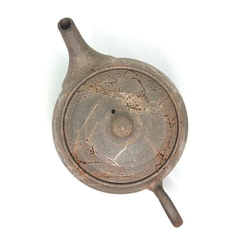 谷川仁 Hitoshi Tanikawa 炭化藻掛 後手急須 ST1031 | TOKONAM