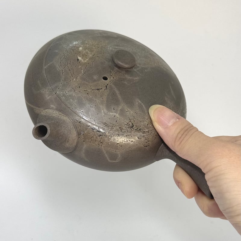 水野博之 Hiroyuki Mizuno 窯変白藻焼急須(平) ST0853 | TOKONA