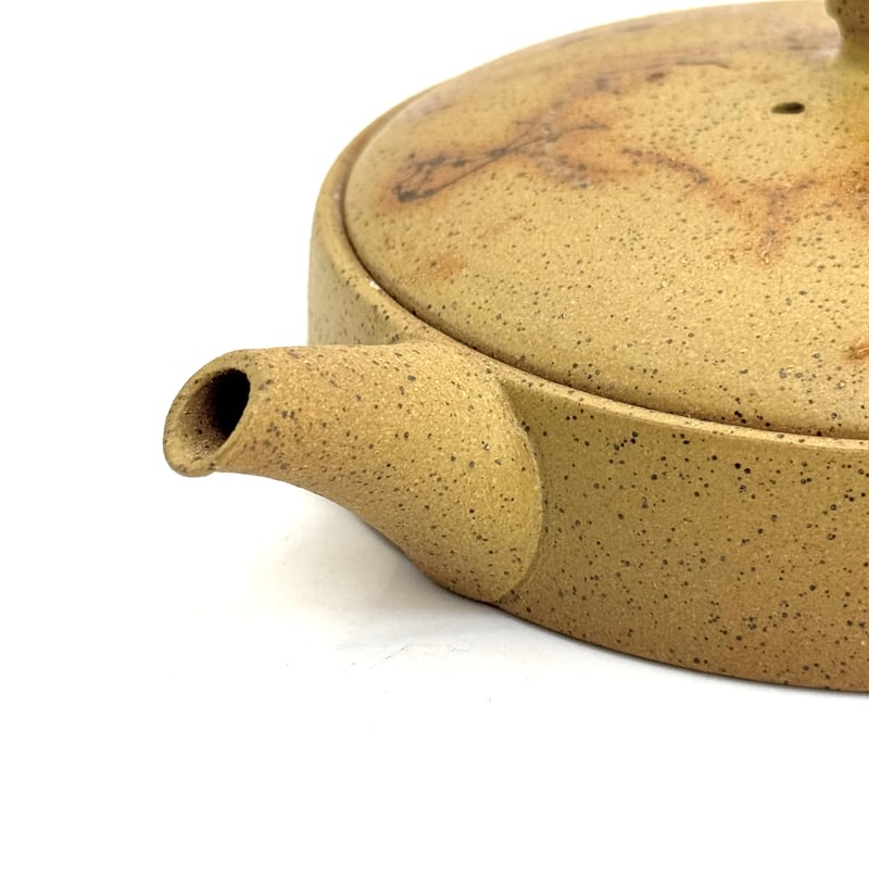 甚秋 伊藤成二 Jinshu Seiji Ito 極平急須黄藻掛け ST0994 |