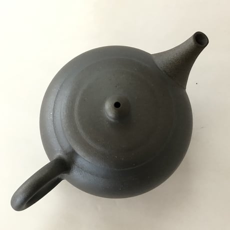 千葉光広 Mitsuhiro Chiba 黒 印籠蓋 後手急須　ST0047