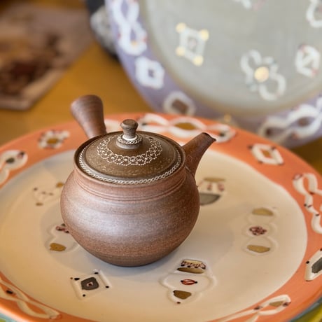 小北條 Kohokujo 焼締 象嵌 急須　ST1172