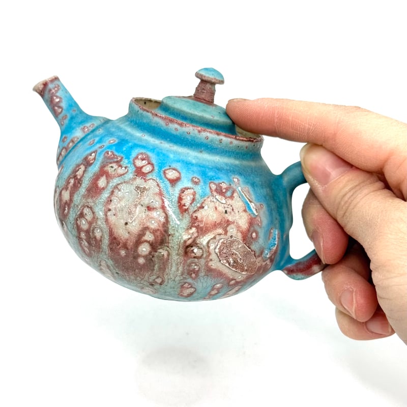 山田想 So Yamada 青 後手急須 木箱入 ST1015 | TOKONAME