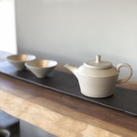甚秋  伊藤成二  Jinshu  Seiji Ito  白 削ぎ 印籠蓋 後手急須 　ST0361