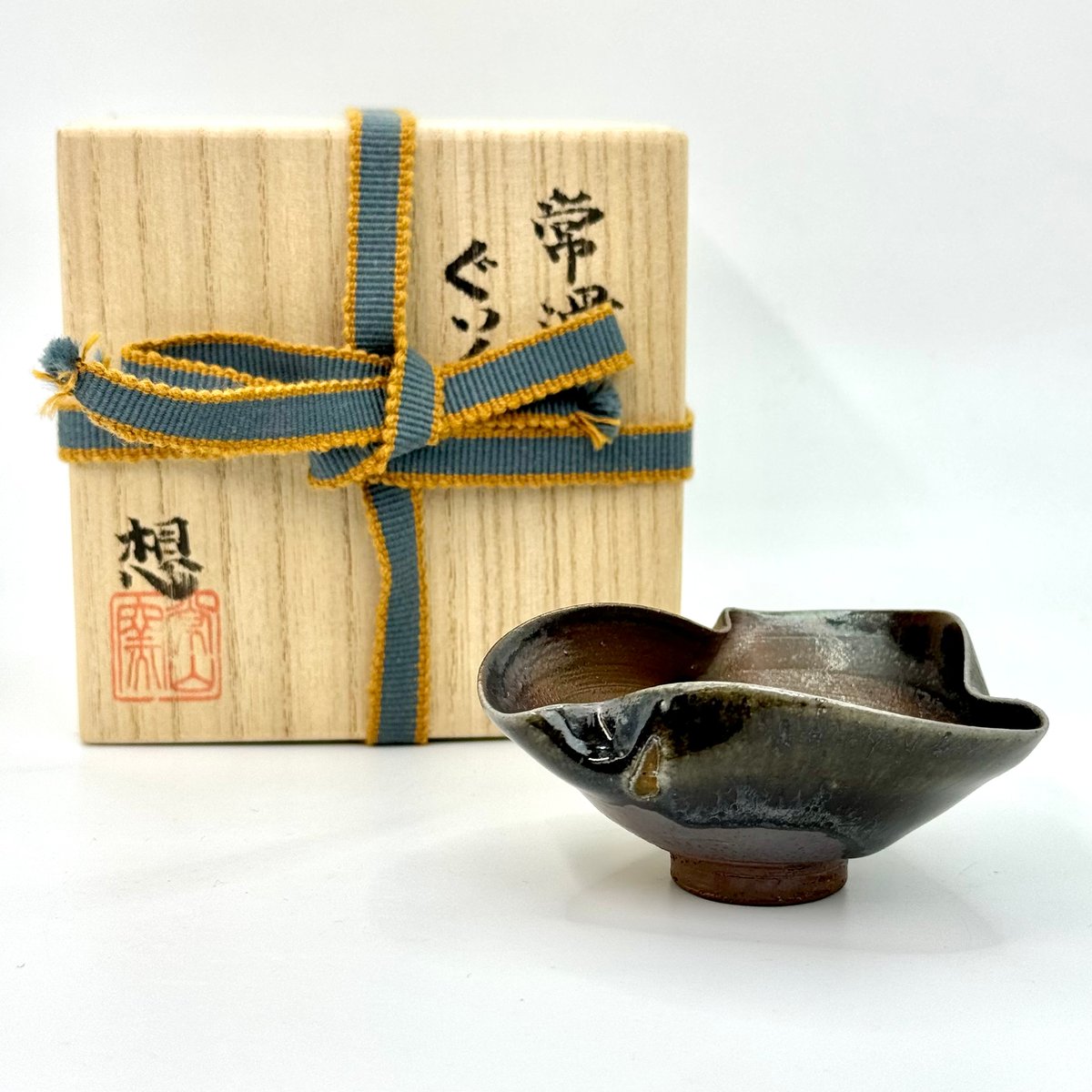 山田想 So Yamada 常滑 ぐい呑み 木箱入 ST0864 | TOKONAME