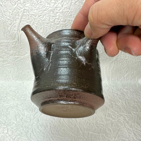 北條 Hokujo 黒窯変 茶注 木箱入　ST0686