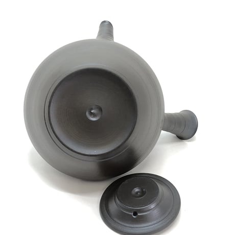 伊藤雅風 Gafu Ito 黒泥 波文様 急須　ST0262