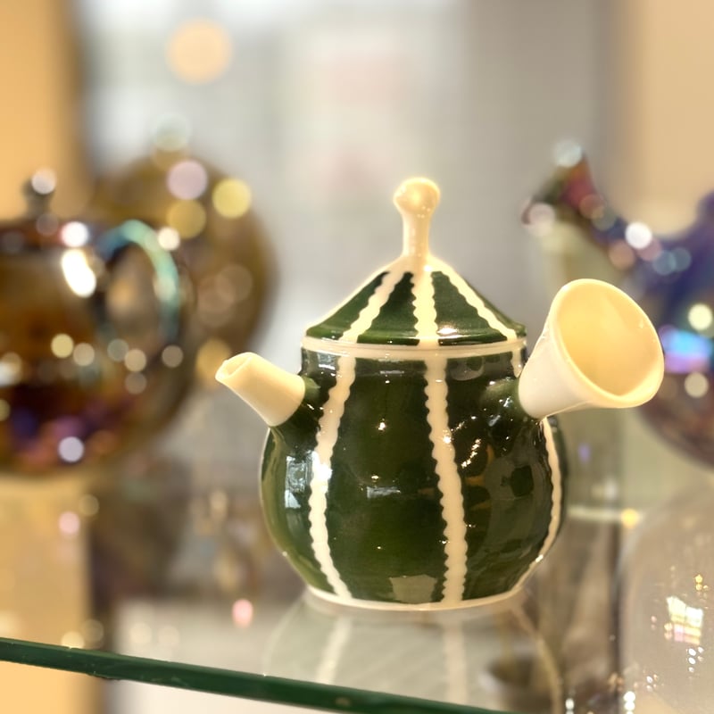 鉄彩化粧壺 (三上亮 作) 未使用 新品同様 一ツ松綾乃 Ayano Hitotsumatsu 色染め 急須 ST0930 | TOKON