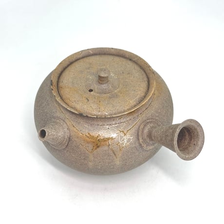 小俣冠丞 Kanjo Omata  焼締藻掛茶注（丸型）　ST1048