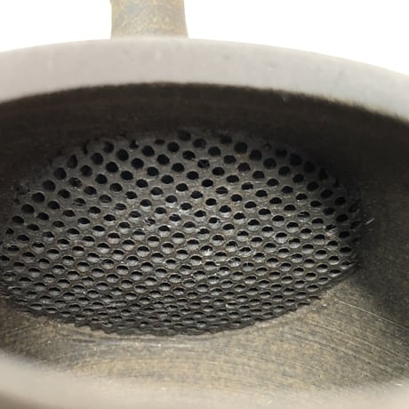 都築青峰 Seiho Tsuzuki 焼き締め 印花 柿型印籠蓋 急須　ST0341