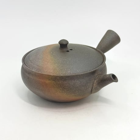 水野陽景 Yokei Mizuno  窯変焼締 平袋型小茶注　ST1128
