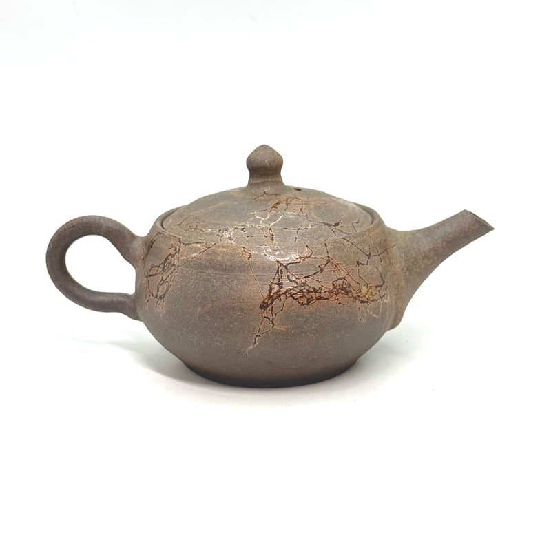 谷川仁 Hitoshi Tanikawa 炭化藻掛 後手急須 ST1031 | TOKONAM