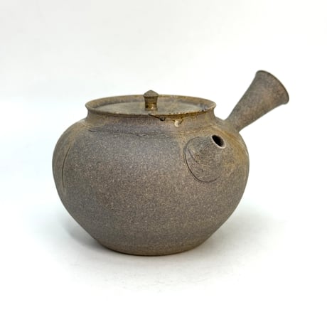 小俣冠丞 Kanjo Omata  焼締 藻掛 茶注 (丸型) ST1090