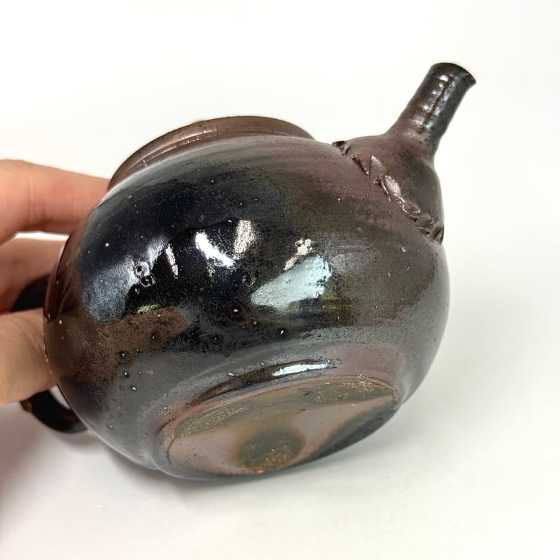 山田想 So Yamada 常滑 後手急須 木箱入 ST0860 | TOKONAME