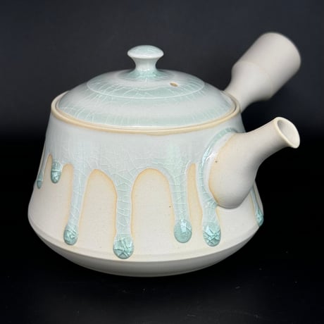 藤田德太 Tokuta Fujita 灰青磁 釜型急須　ST0734