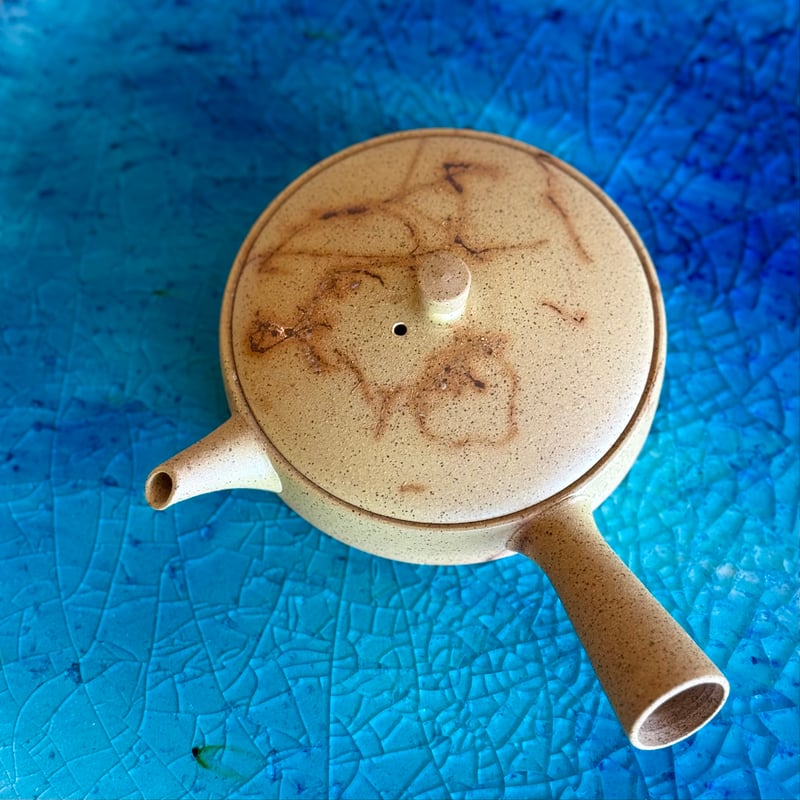 甚秋 伊藤成二 Jinshu Seiji Ito 極平急須黄藻掛け ST0994 |